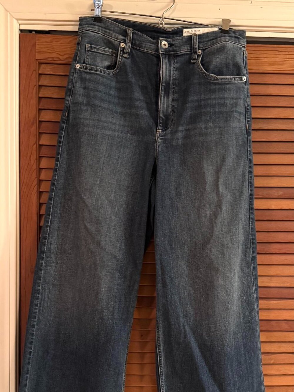rag & bone Serena High Waist Wide Leg Jeans 30 Bogart